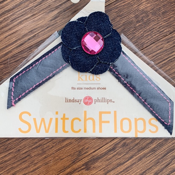 Lindsay Phillips switch flops kids straps size medium - Picture 2 of 4